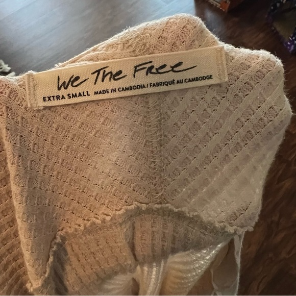 Free People Montery Thermal Top Cream - Picture 9 of 9